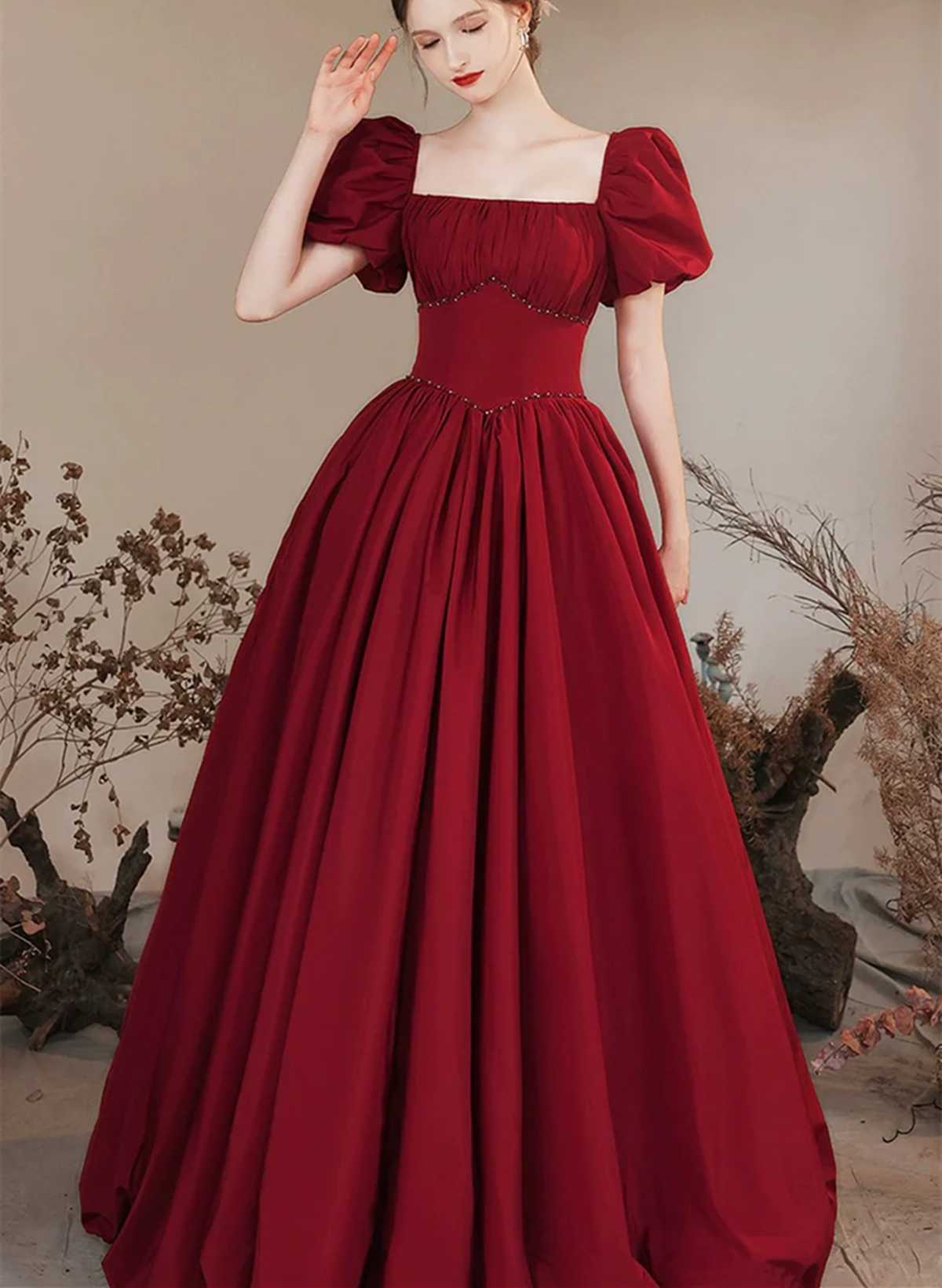 wine a line dress wine red formal dress Sexy A Line Straps Wine Red Ankle Length Prom Dresses, Wine Red