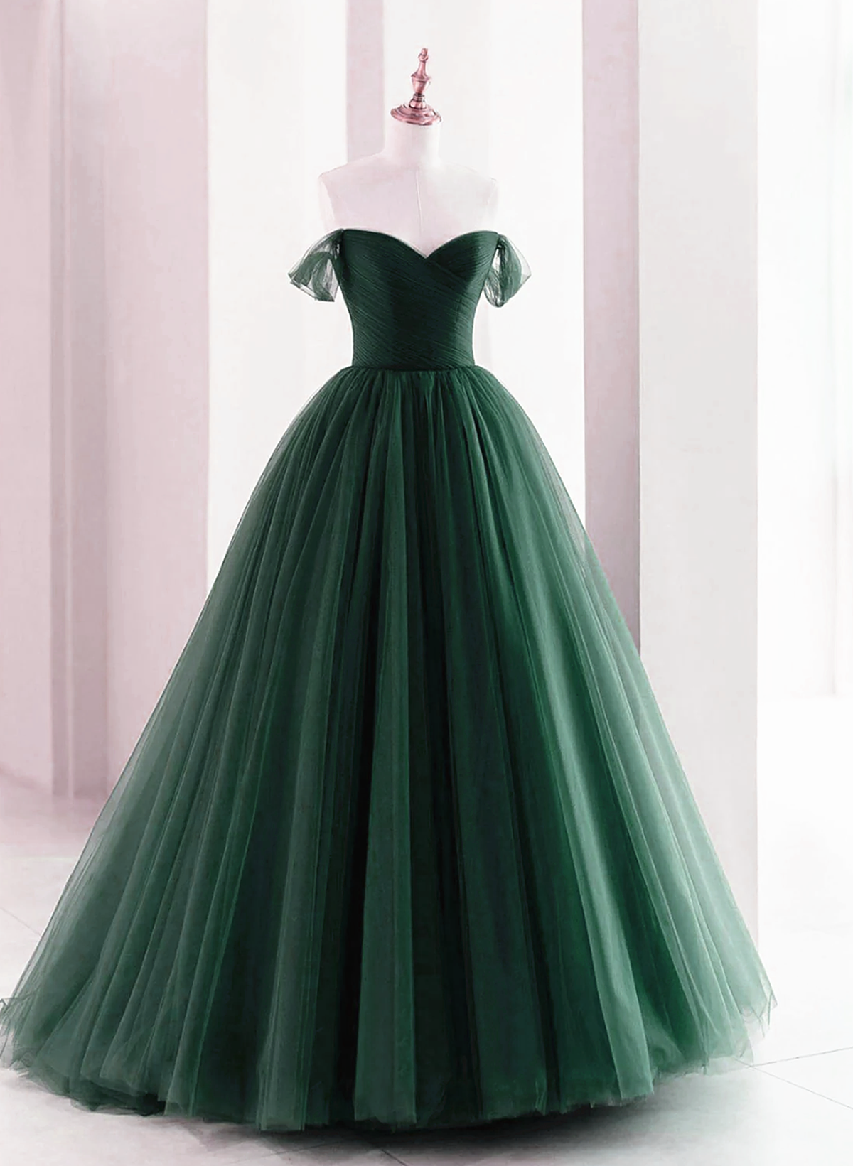 Dark Green Off Shoulder Sweetheart Long Party Dress, Dark Green Sweet Cutedressy Dark Green Off Shoulder Sweetheart Long Party Dress, Dark Green Sweet Cutedressy