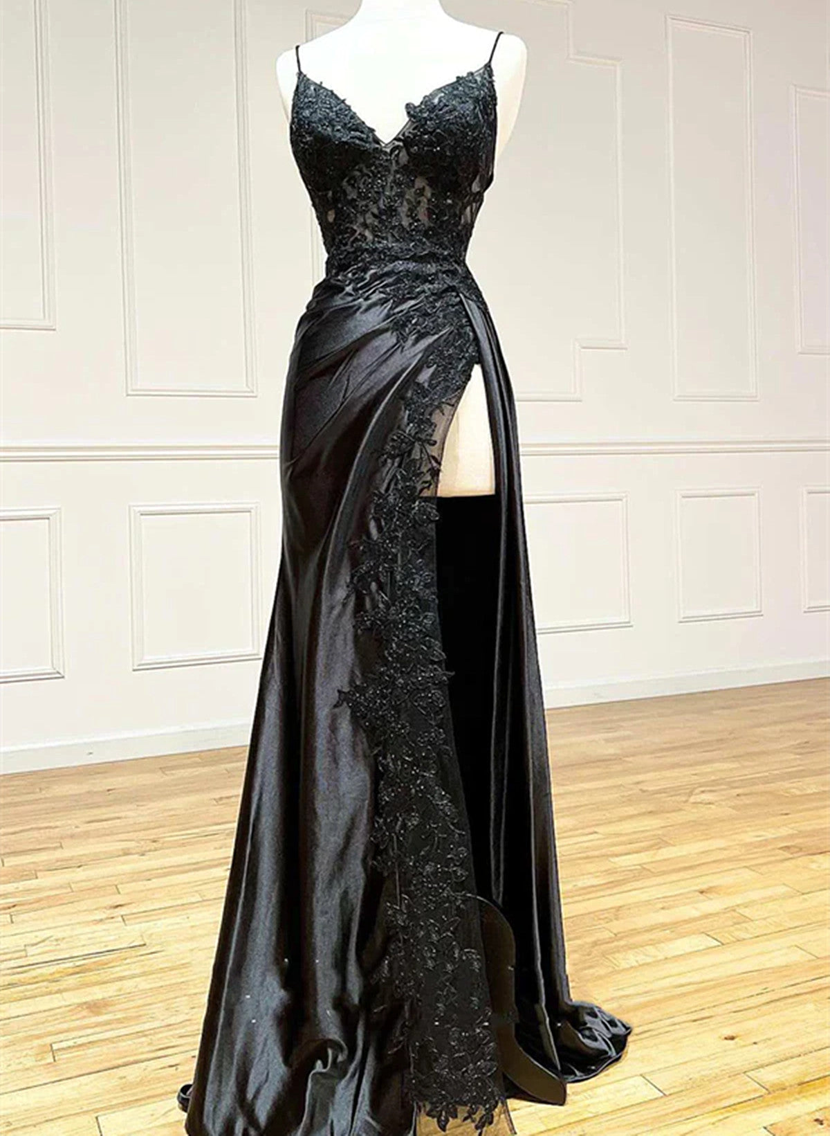 lace applique dress black Ulla Johnson | Women's Idra Lace Applique in Black Silk Sleevless Maxi Dress Size 16 | Evening Dress | Wedding Guest Dresses