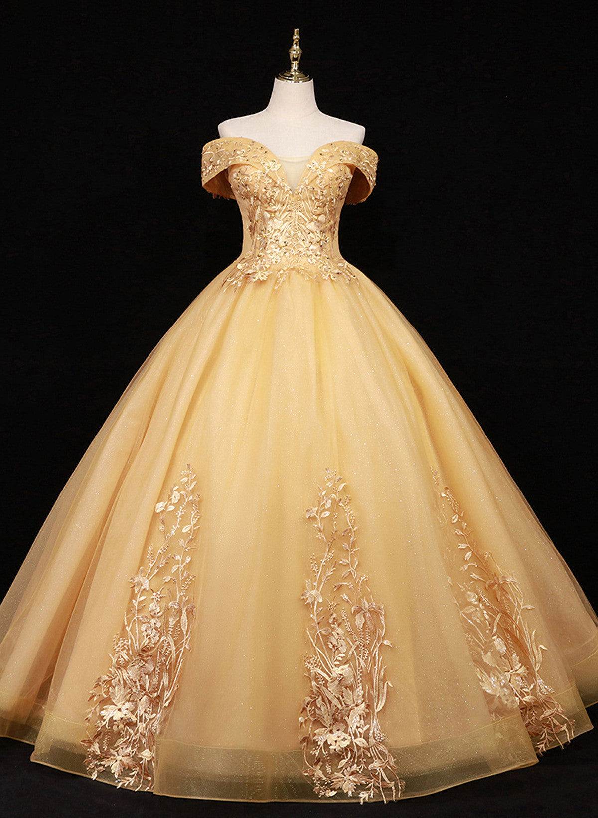 sweet 16 birthday dress Lovely Ball Gown Off Shoulder Sweetheart Long Formal Dress, Sweet 16 P – Cutedressy