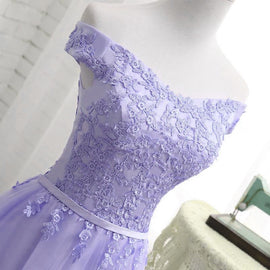 Simple Tulle and Lace Knee Length Party Dress , Formal Dresses , New Party Dress