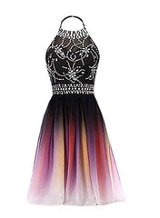 halter gradient party dress halter gradient party dress