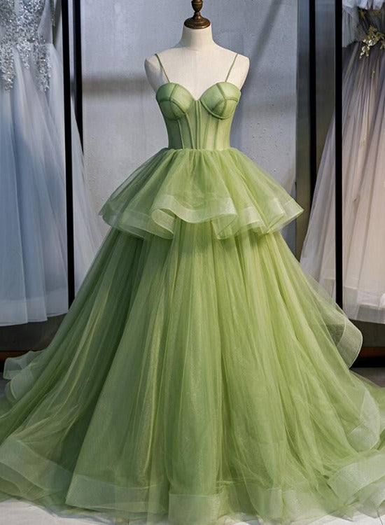 Selskab Tåre affald Gorgeous Light Green Sweetheart Tulle Formal Dress, Sweet 16 Gown Quin –  Cutedressy