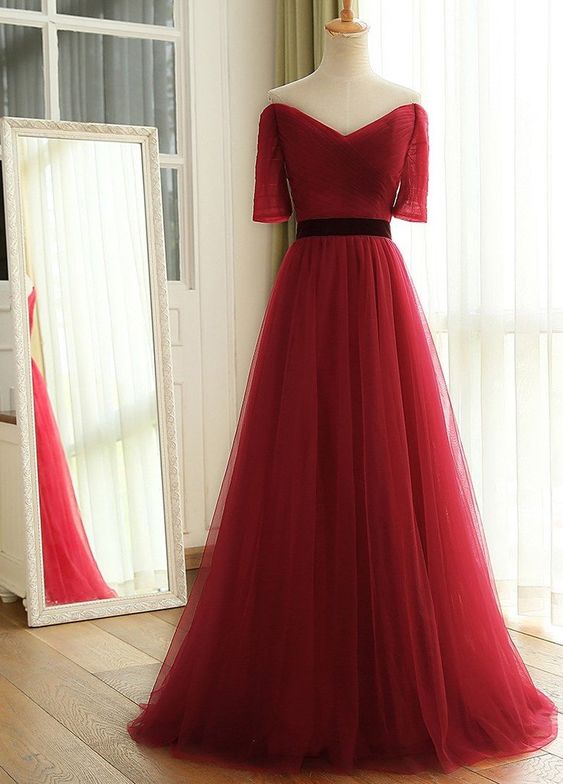 dark red wine bridesmaid dresses 10 Burgundy Bridesmaid Dresses From Real Weddings