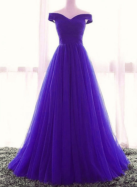Beautiful Purple A-line Long Off Shoulder Prom Dress, New Prom Dress – Cutedressy Beautiful Purple A-line Long Off Shoulder Prom Dress, New Prom Dress – Cutedressy
