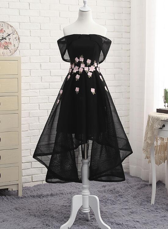 Off Shoulder High Low Fashionable Party Dress, Homecoming Dresses, Lov Off Shoulder High Low Fashionable Party Dress, Homecoming Dresses, Lov