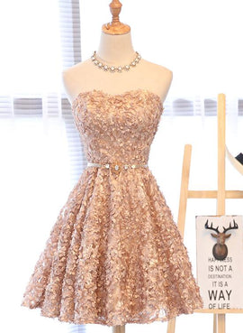 champagne lace dress