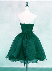 Beautiful Organza Knee Length Sweetheart Formal Dress, Cute Teen Formal Dress Beautiful Organza Knee Length Sweetheart Formal Dress, Cute Teen Formal Dress