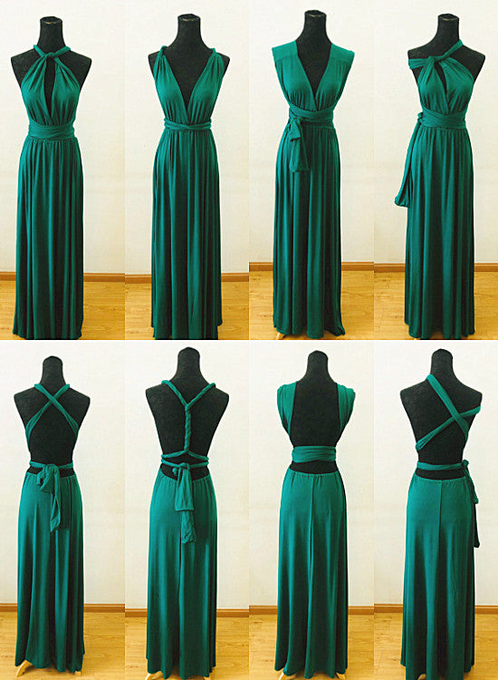 Buy Dark Green Infinity Dress, Multiway Dress 