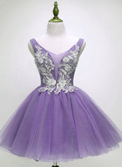 Beautiful Light Purple Tulle Short Party Dresses , Formal Dresses Beautiful Light Purple Tulle Short Party Dresses , Formal Dresses