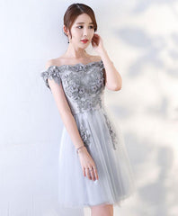 Light Grey Handmade Party Dress , Grey Formal Dress Light Grey Handmade Party Dress , Grey Formal Dress