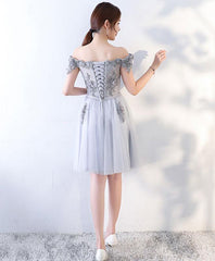 Light Grey Handmade Party Dress , Grey Formal Dress Light Grey Handmade Party Dress , Grey Formal Dress