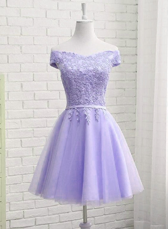 Simple Tulle and Lace Knee Length Party Dress , Formal Dresses , New P Cutedressy Simple Tulle and Lace Knee Length Party Dress , Formal Dresses , New P Cutedressy