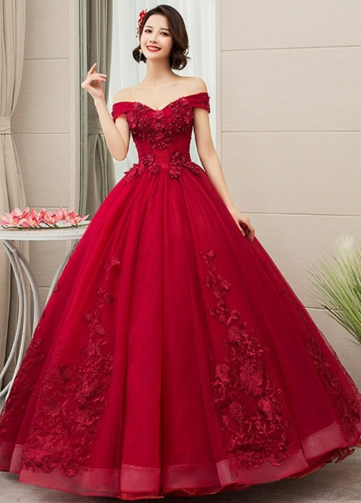 Beautiful Wine Red Sweetheart Long Party Dresses Prom Dress, Dark Red – Cutedressy Beautiful Wine Red Sweetheart Long Party Dresses Prom Dress, Dark Red – Cutedressy