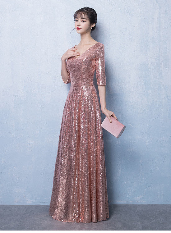 sequin pink bridesmaid dresses Pink Bridesmaid Dresses