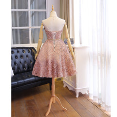 Cute Sweetheart Short Lace Party Dress, Homecoming Dress Cute Sweetheart Short Lace Party Dress, Homecoming Dress