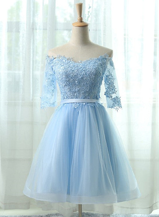 Light Blue Charming Homecoming Dresses, Lovely Short Prom Dresses, For Cutedressy Light Blue Charming Homecoming Dresses, Lovely Short Prom Dresses, For Cutedressy