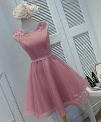 Lovely Round Neckline Tulle Short Cute Party Dress, Tulle Formal Dress Lovely Round Neckline Tulle Short Cute Party Dress, Tulle Formal Dress