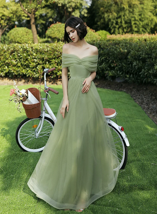 tulle garden party dress A-Line Dress Ankle Length Mother of the Bride Dress Half Sleeve Crew Neck Elegant Vintage