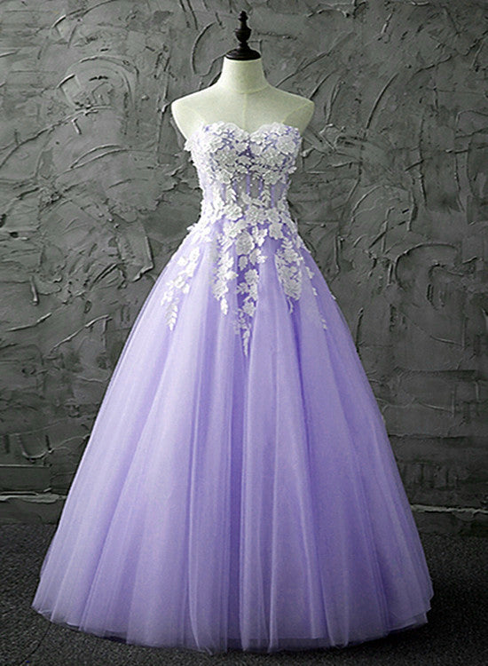 Tulle Purple Sweet Sixteen Dresses Lavender Sweet 16 Dresses