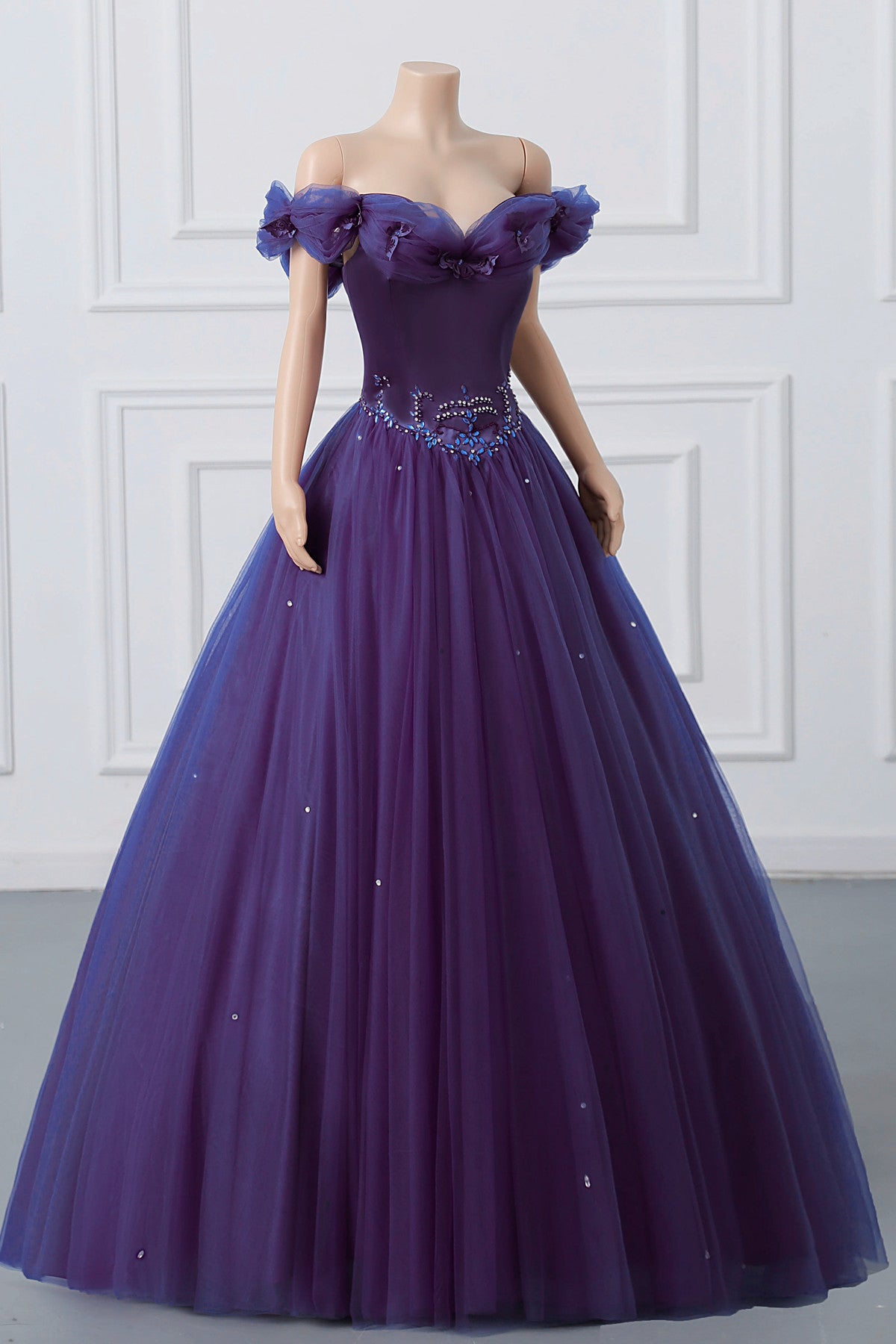 purple beaded bridesmaid dress Beaded Long Sleeve Mother of the Bride Dress