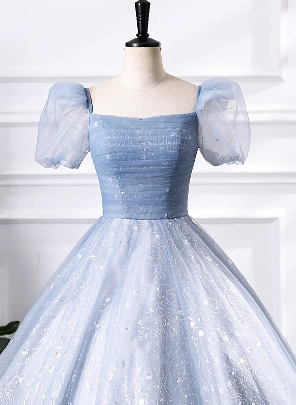 Chic Ball Gown Tulle Short Sleeves Sweet 16 Dress, Tulle Prom Dress Cutedressy Chic Ball Gown Tulle Short Sleeves Sweet 16 Dress, Tulle Prom Dress Cutedressy