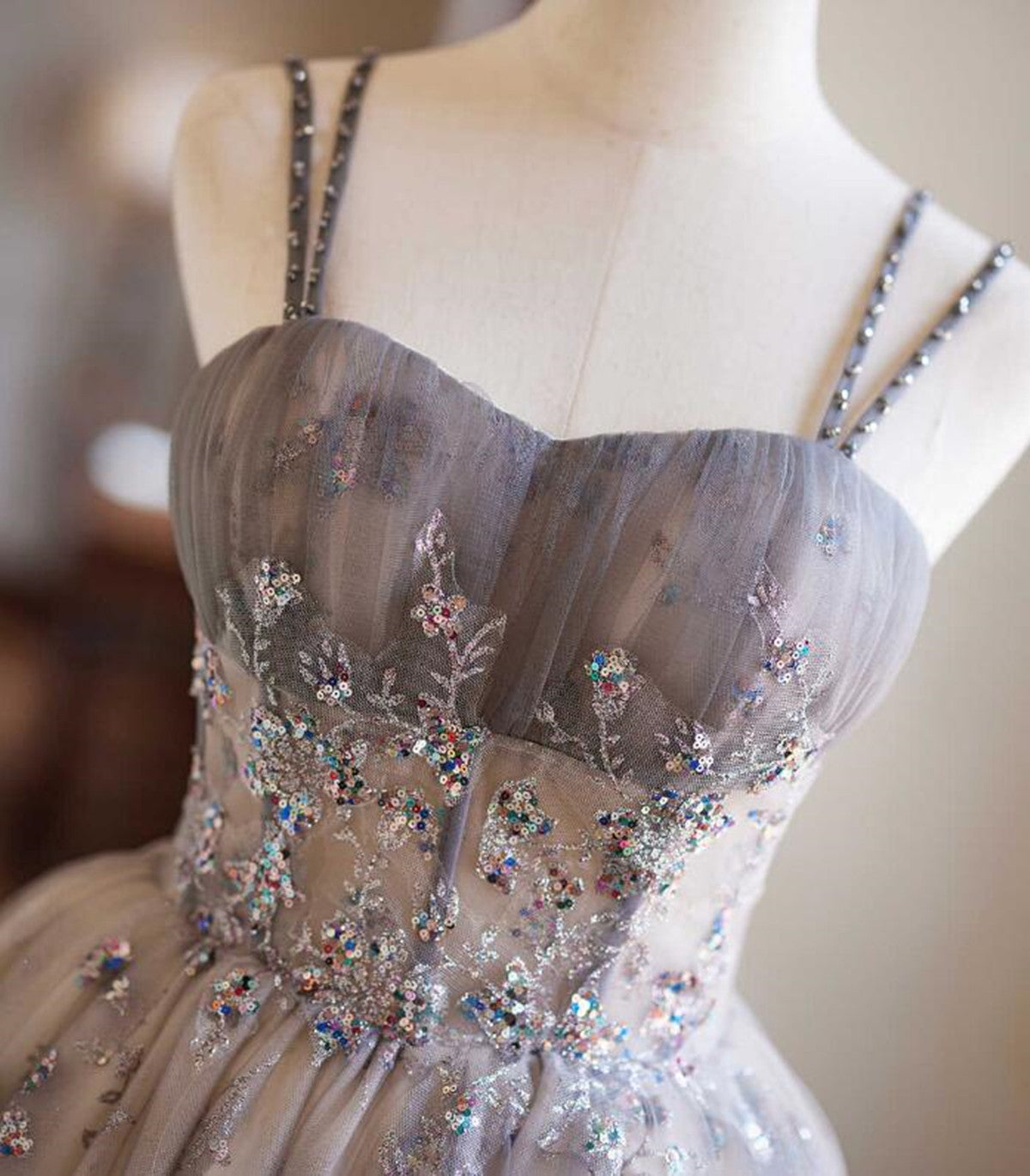 A-line Tulle Beaded Short Party Dress, Tulle Sweetheart Homecoming Dre Cutedressy A-line Tulle Beaded Short Party Dress, Tulle Sweetheart Homecoming Dre Cutedressy