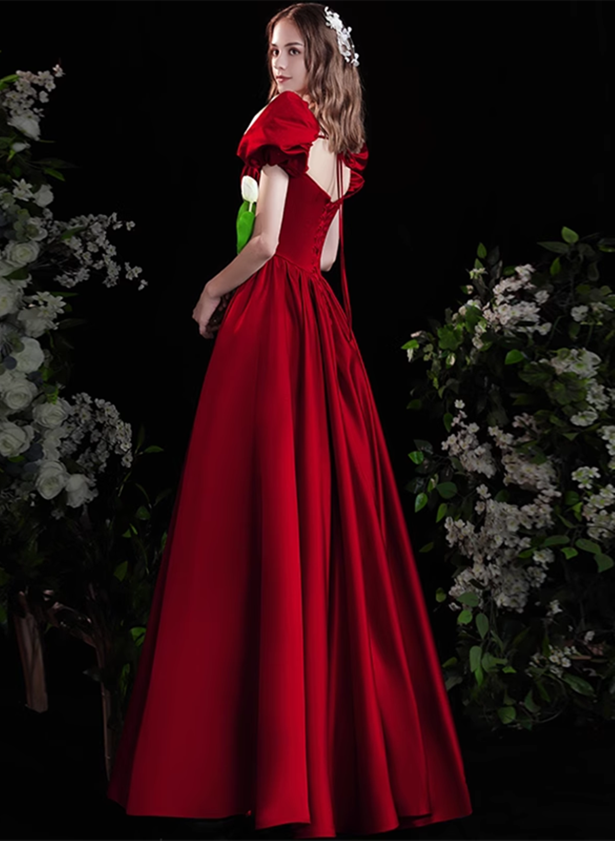 Buy Tiktok Off The Shoulder Wine Red Wedding Dress Ball Gown Party Dress  Prom Dress from Suzhou Novias Wedding Dress Co., Ltd., China |  Tradewheel.com