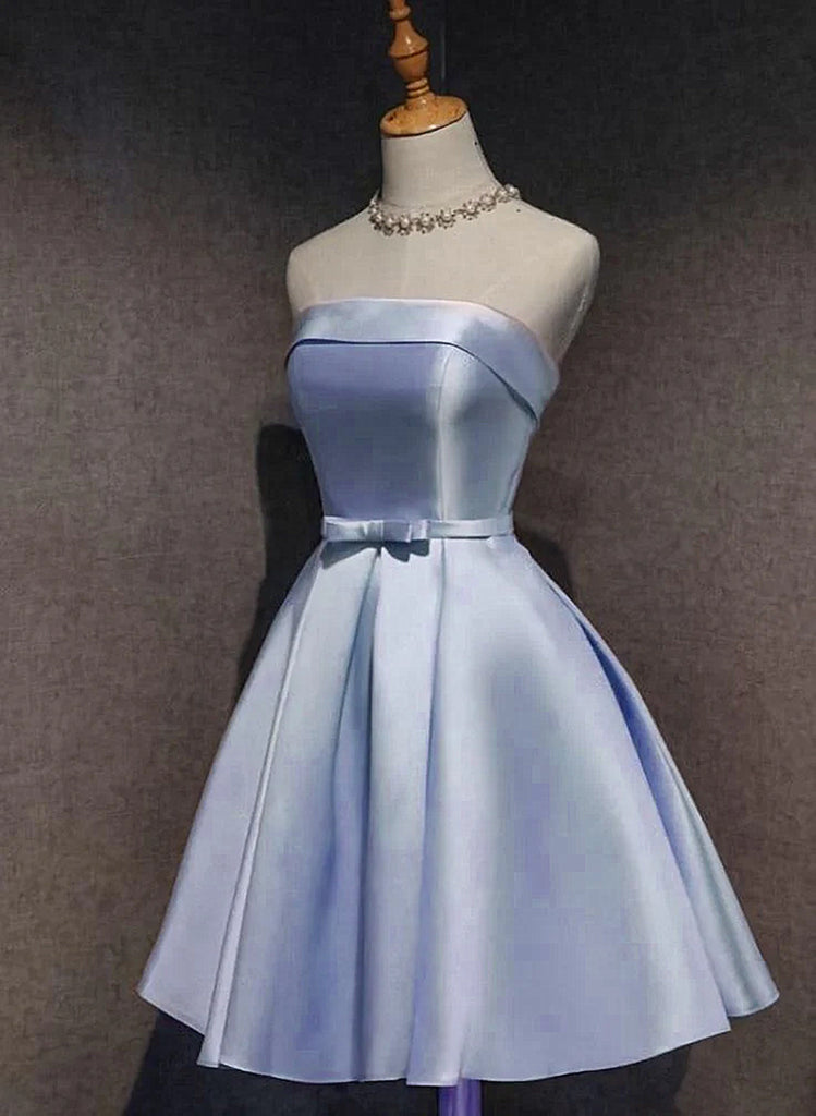 A-line Chiffon Rhinestone Beads High Neckline Open Back Sweetheart Sequins Knee Length Homecoming Dress,BD0107