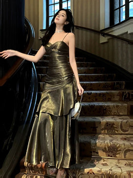 Lovely Sweetheart Straps Satin Party Dress, Sweethart Satin Mermaid Prom Dress