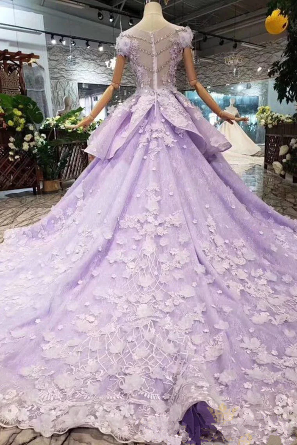 purple and white sweet 16 dresses Long Ball Gown Sweet 16 Glitter Quinceanera Dress