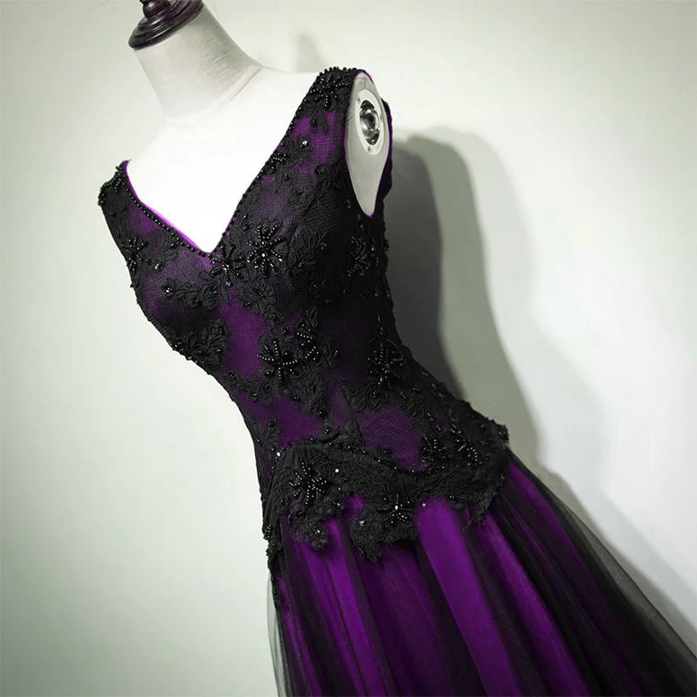 Black and purple dress cheap