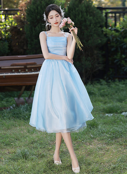 cute light blue dress Straps Organza Short Party Dress, Light Blue Homecoming Dre – Cutedressy This cotton swing dress Fit:Relaxed Fit MATRIXIFYWK112026 Dry clear