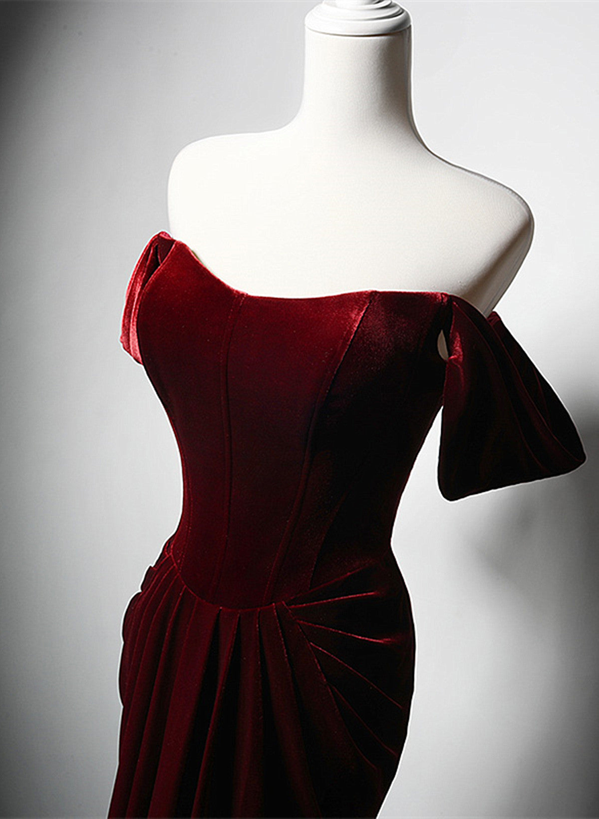 off the shoulder wine bridesmaid dress Formal/ prom/ bridesmaid. Wine/Burgundy Lace Top, Off Shoulder Dress