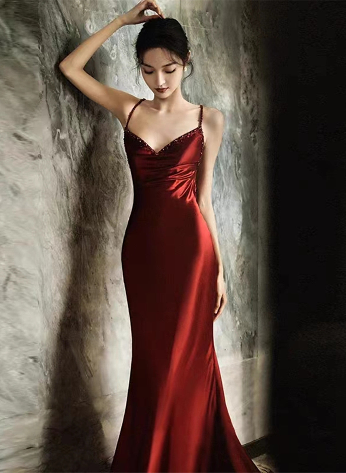 Wine Red Satin Dress Wine Party Dress Marilyn Maxi Dress Wine Princess Polly Wine Red Satin Dress Wine Party Dress Marilyn Maxi Dress Wine Princess Polly