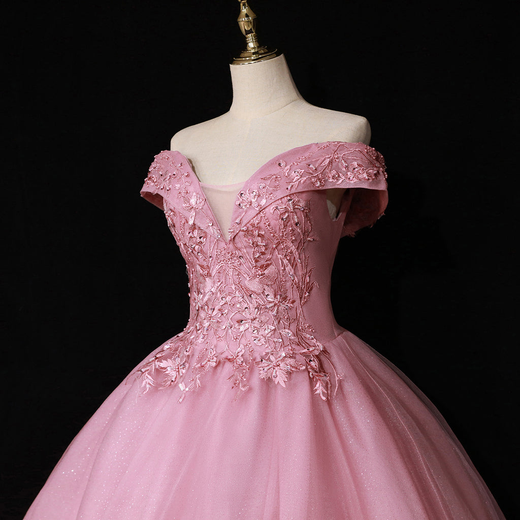 Lovely Ball Gown Off Shoulder Sweetheart Long Formal Dress, Sweet 16 P