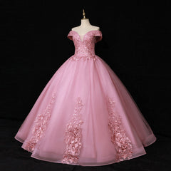 Lovely Ball Gown Off Shoulder Sweetheart Long Formal Dress, Sweet 16 Party Dress
