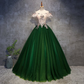 Adorable Glitter Tulle Corset Tea Length Hoco Dress - Xdressy