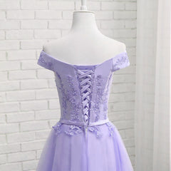 Beautiful Tulle Tea Length Bridesmaid Dress, Charming Party Dress