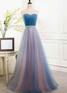 blue and pink party dress 2020