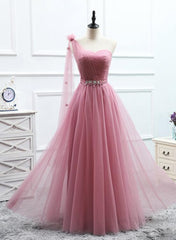 Charming Tulle Dark Pink Mismatch Long Bridesmaid Dresses, Bridesmaid Dress , Off Shoulder Bridesmaid Dresses
