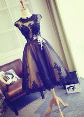 Black Tulle Formal Dress , Party Dresses , Formal Dress