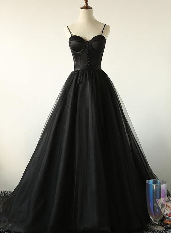black long formal gown