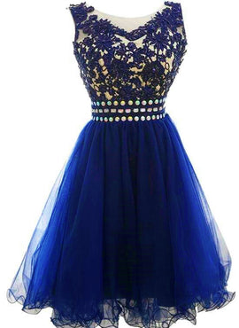 blue homecoming dress