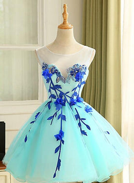 mint blue homecoming dress