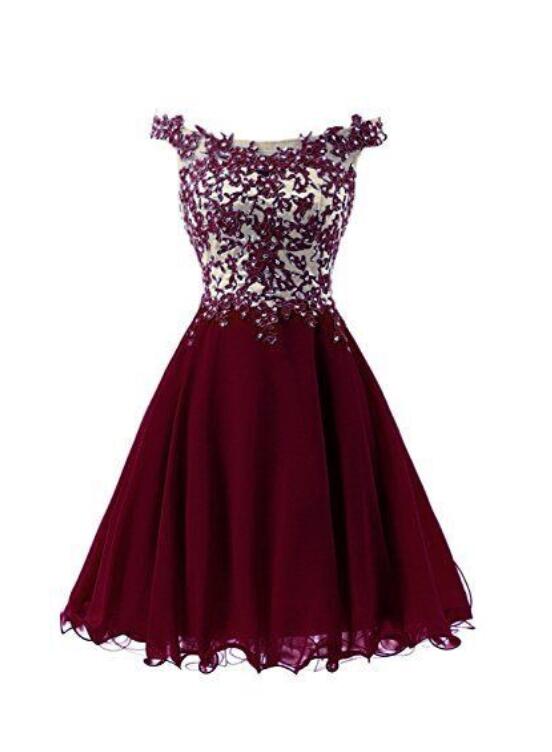 wine red party dress