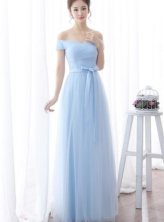 light blue long prom dress 2020