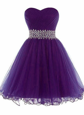 purple homecoming dress