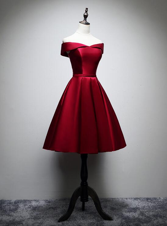 strapless open back dress Princess Off Shoulder Red Prom Dresses with 3D Flowers, Short Red Homecoming strapless open back dress Princess Off Shoulder Red Prom Dresses with 3D Flowers, Short Red Homecoming
