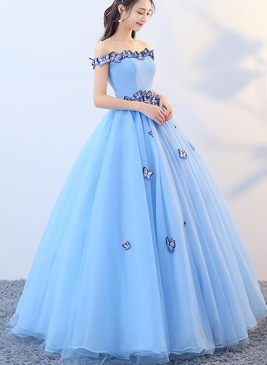 light blue sweet 16 dress